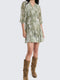 Abito corto incrocio paisley Two Way
